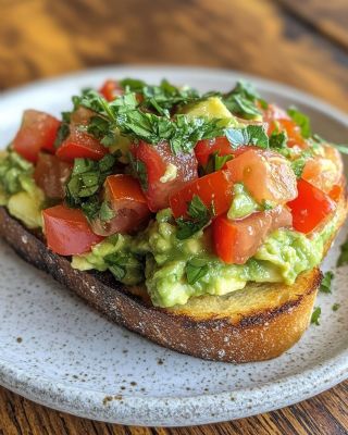 Delicious Smashed Avocado Bruschetta image