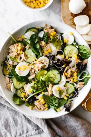 Tuna, Cucumber and Mozzarella Salad image