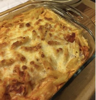 Red and White Mostaccioli image