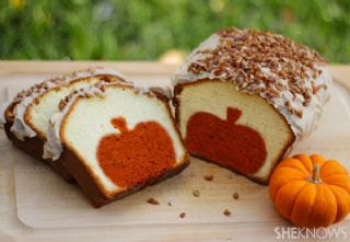 Peekaboo pumpkin pound cake image